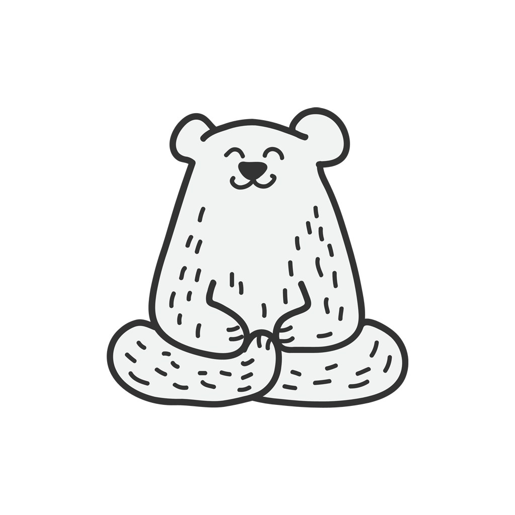 熊矢量logo元素