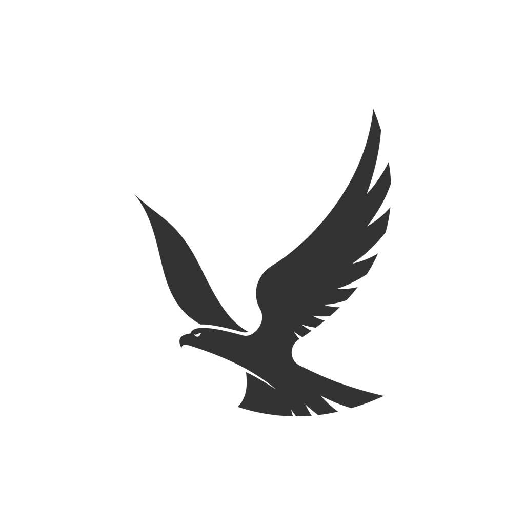 大鹏展翅矢量logo图标设计
