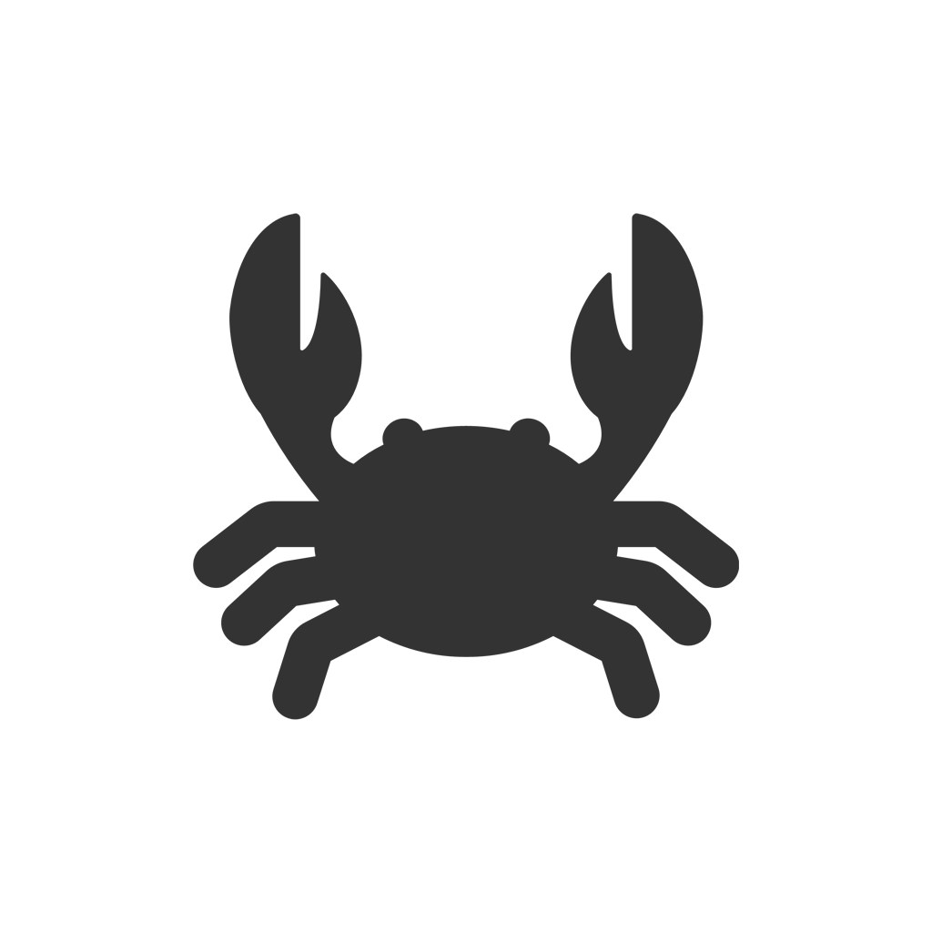 海鲜餐厅螃蟹矢量logo图片