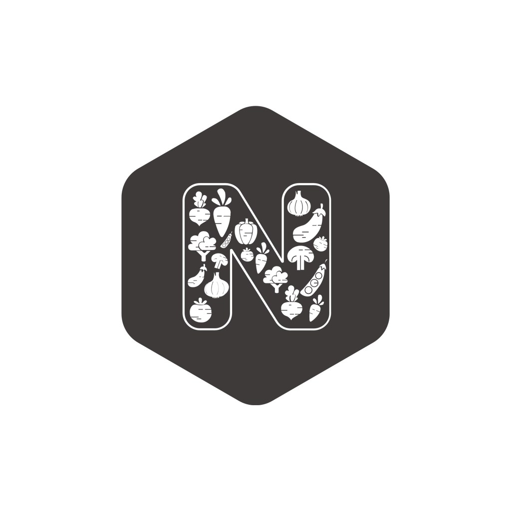 六边形字母N矢量logo素材