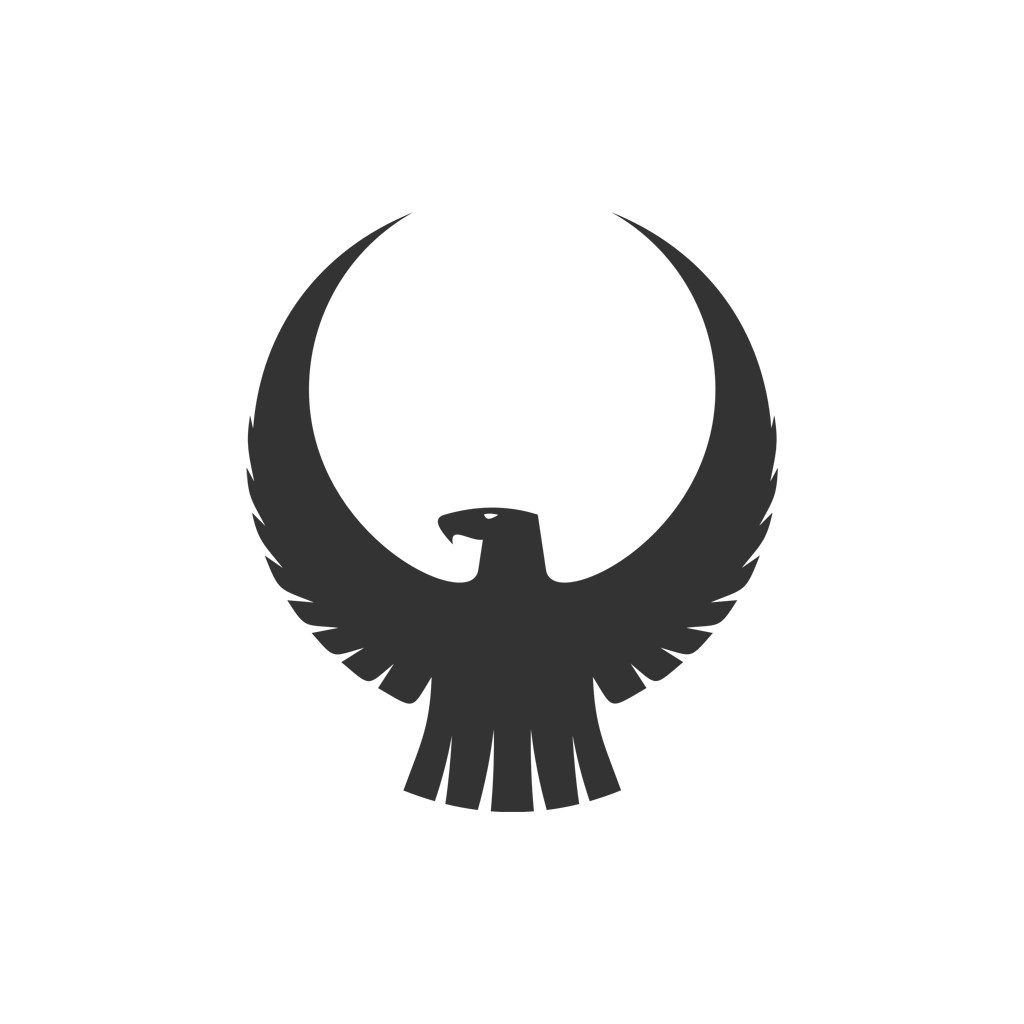 展翅的老鹰矢量logo图标设计