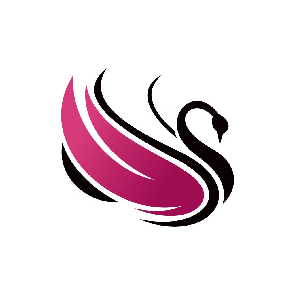 设计传媒logo设计--天鹅logo图标素材下载