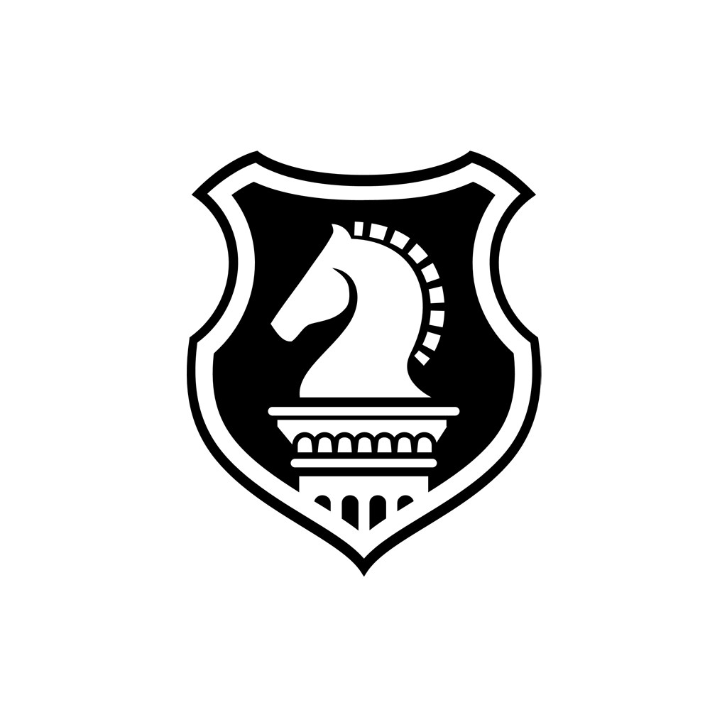 安全盾牌马元素logo图标素材下载