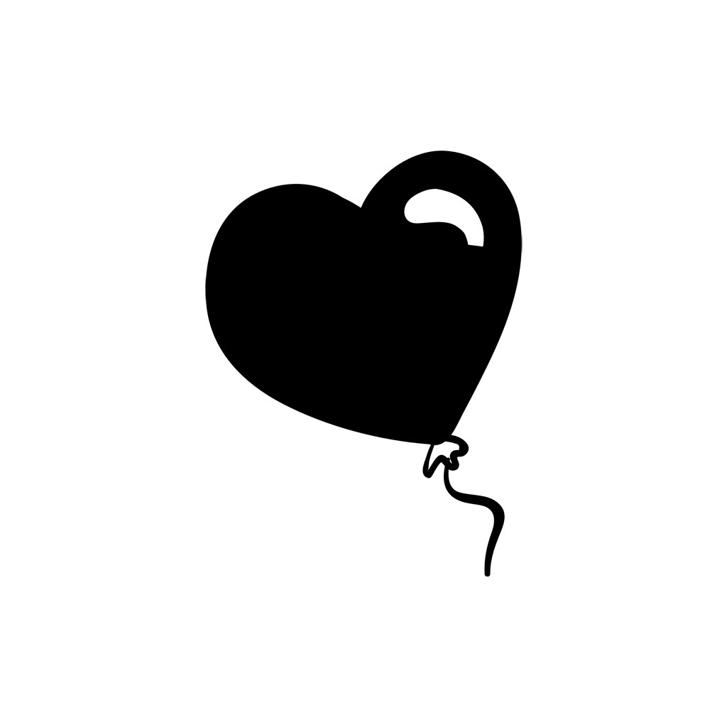 爱心气球婚庆logo图标素材下载