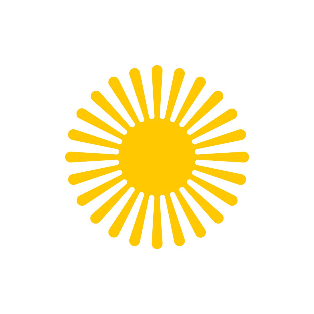 发光的太阳矢量logo素材设计