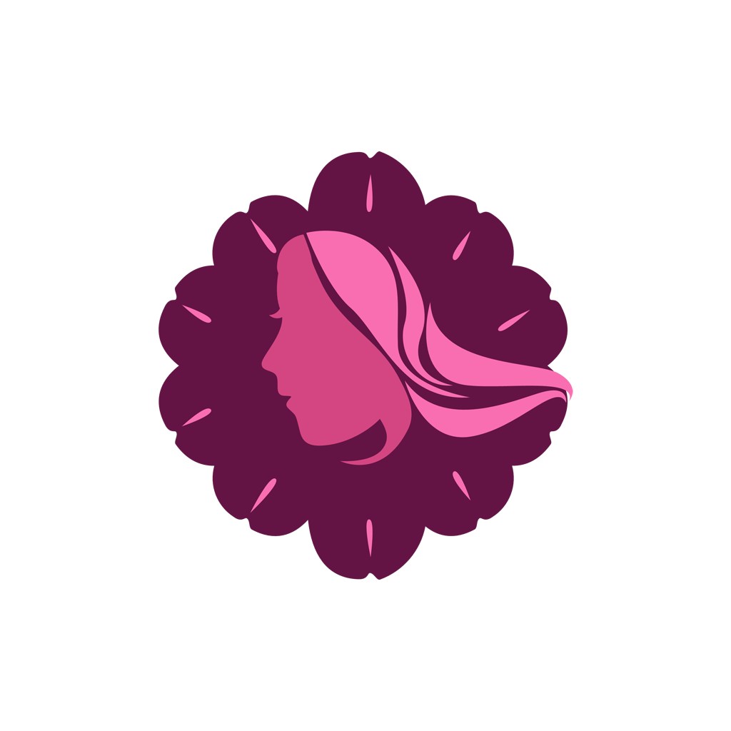 美容医疗logo设计--女性图像花瓣logo图标素材下载