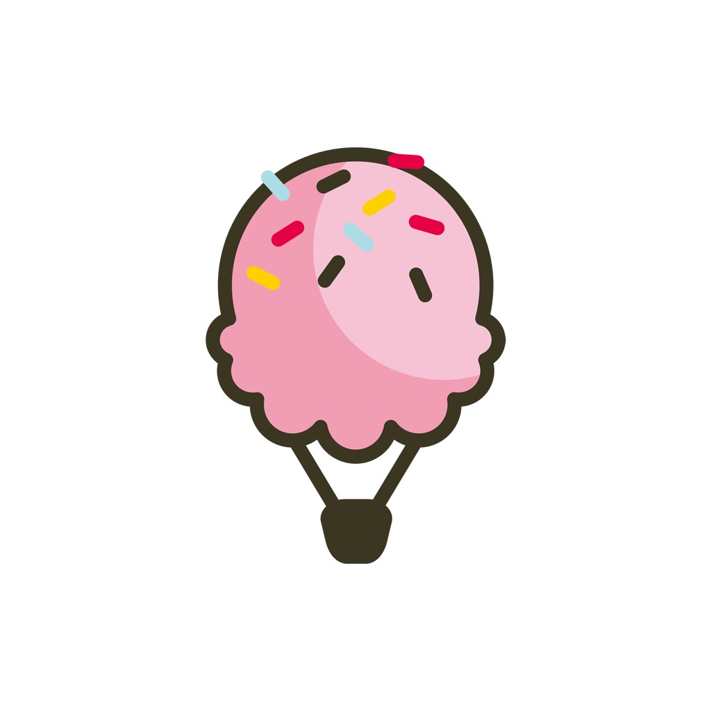 餐饮食品logo设计--美味冰淇淋logo图标素材下载