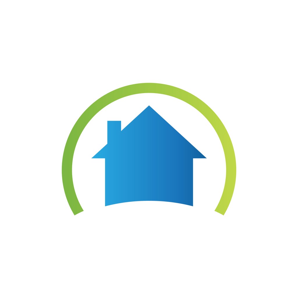 家居地产logo设计--房子半圆logo图标素材下载