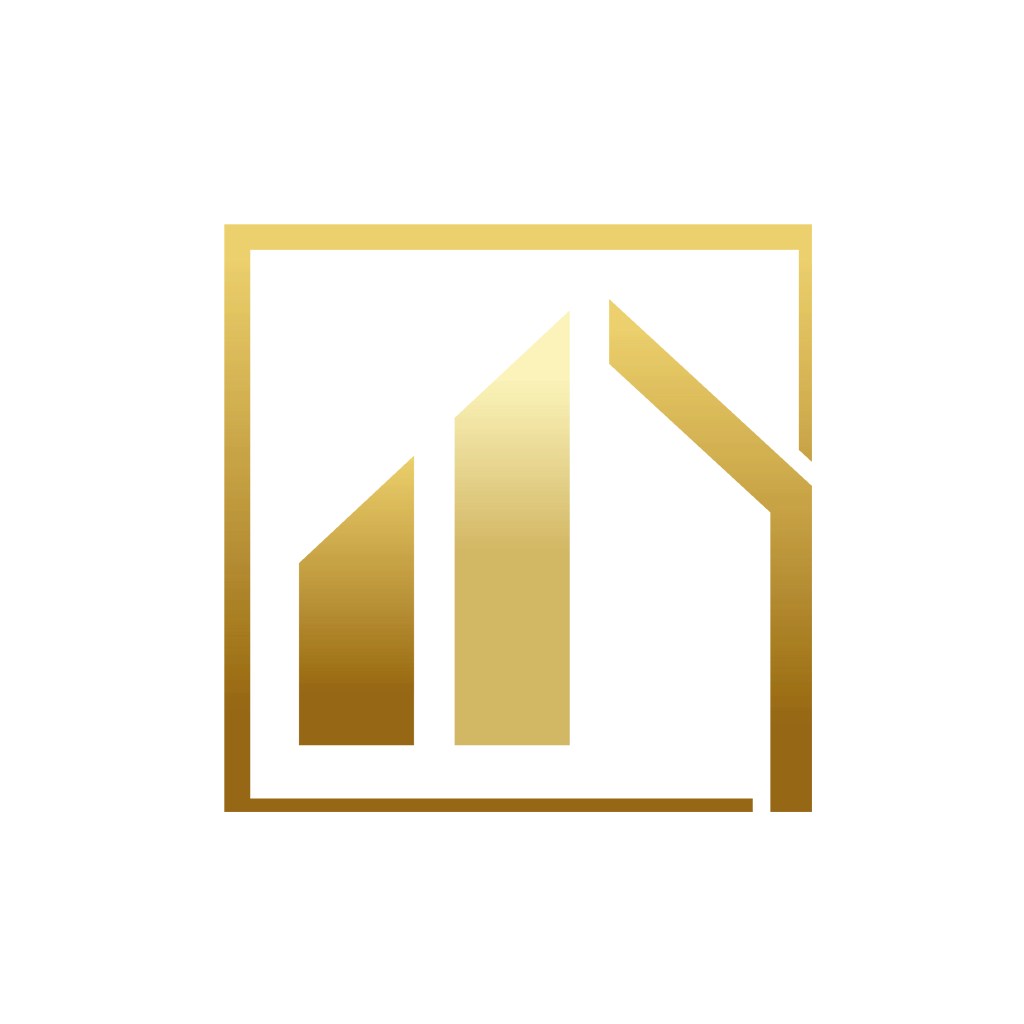 家居地产logo设计--方形房屋几何logo图标素材下载