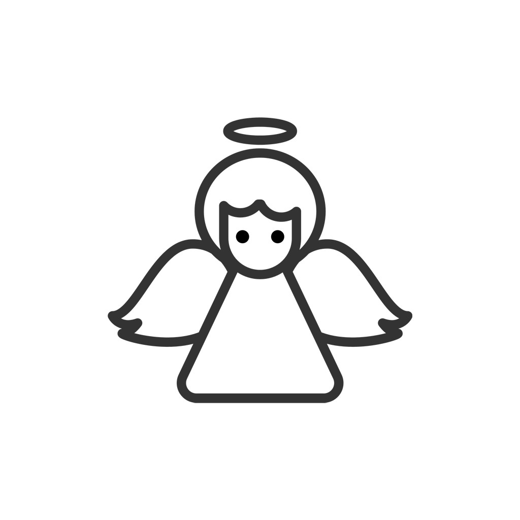 服饰时尚logo设计--儿童天使logo图标素材下载