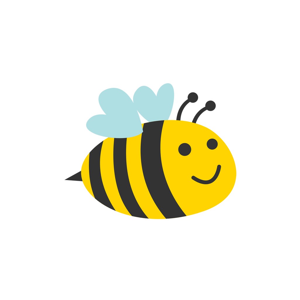 服饰时尚logo设计--笑脸蜜蜂logo图标素材下载