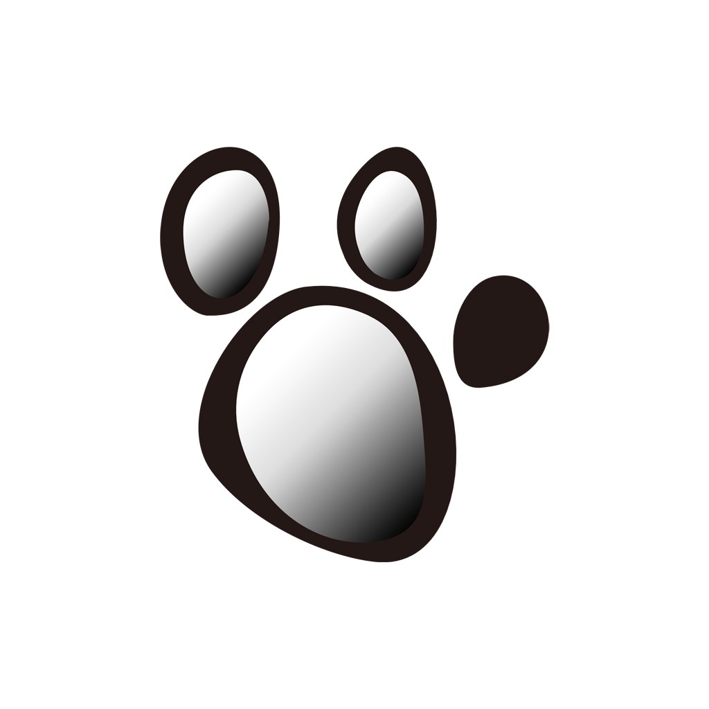 服饰时尚logo设计--动物爪子logo图标素材下载