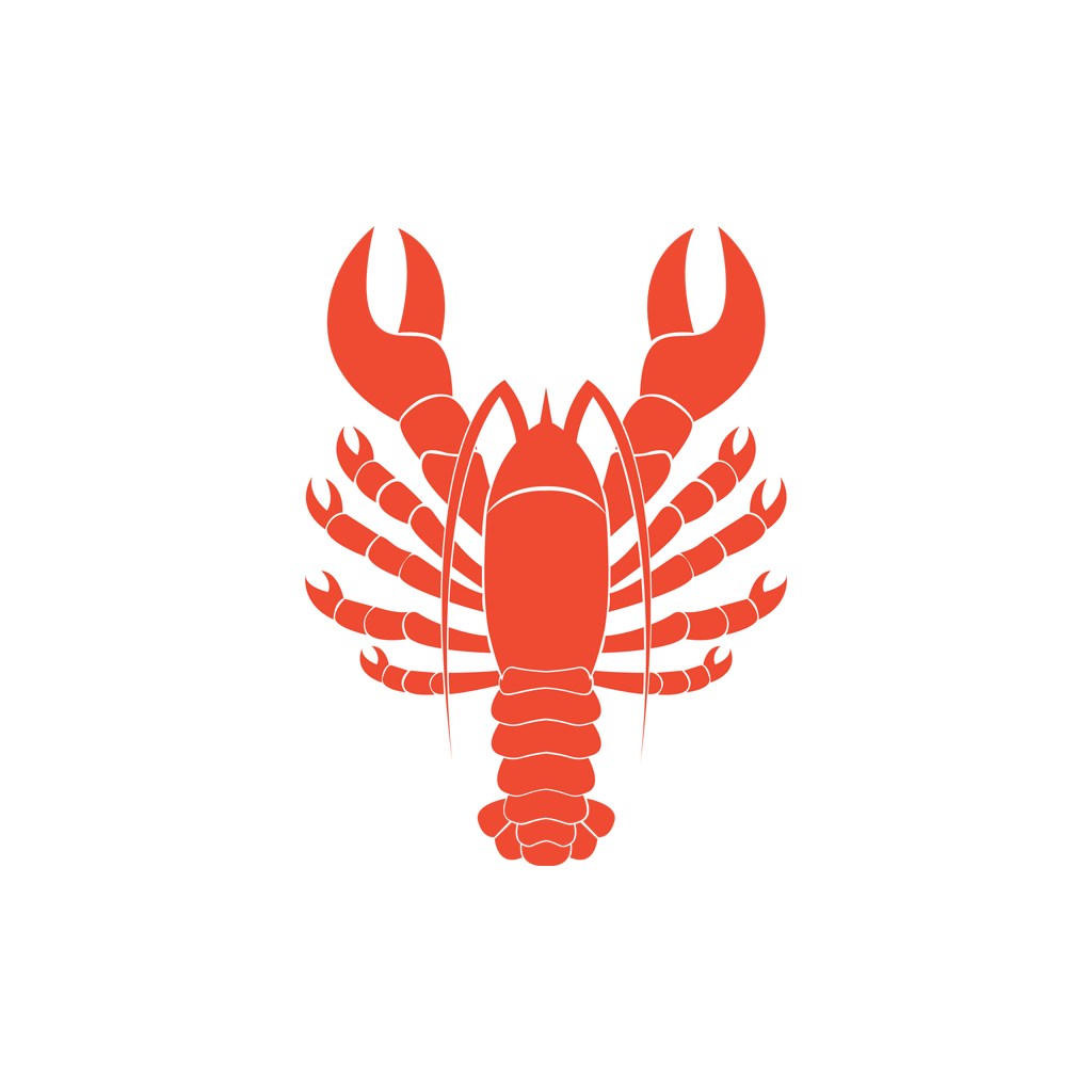 餐饮食品logo设计--大龙虾海鲜logo图标素材下载