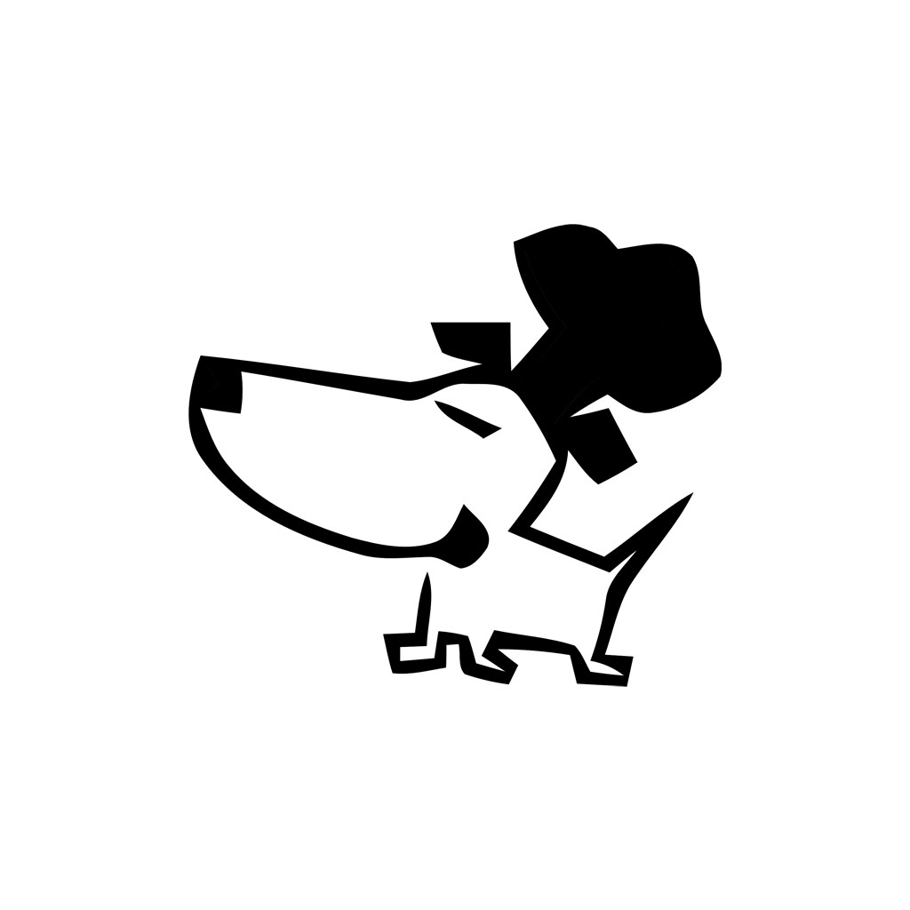 餐饮公司logo设计--带厨师帽的狗logo图标素材下载