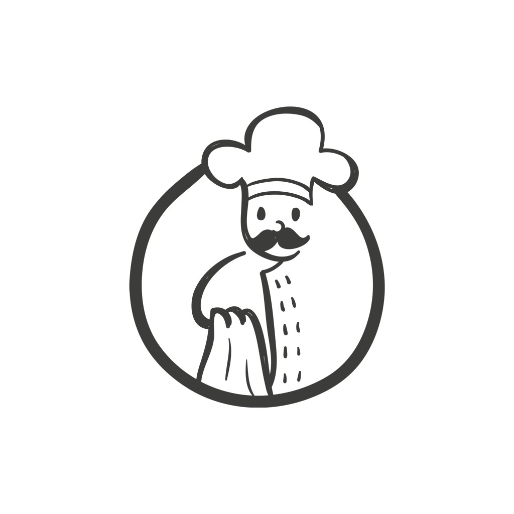 食品公司logo设计--厨师logo图标素材下载