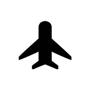 简单飞机形状logo素材图片