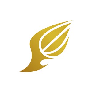 金色翅膀矢量logo图标素材