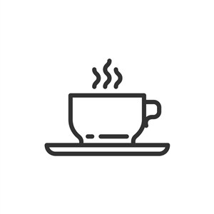 咖啡茶饮料logo图标素材