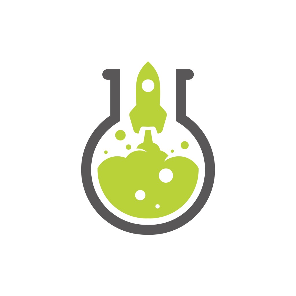 火箭化学实验矢量logo素材