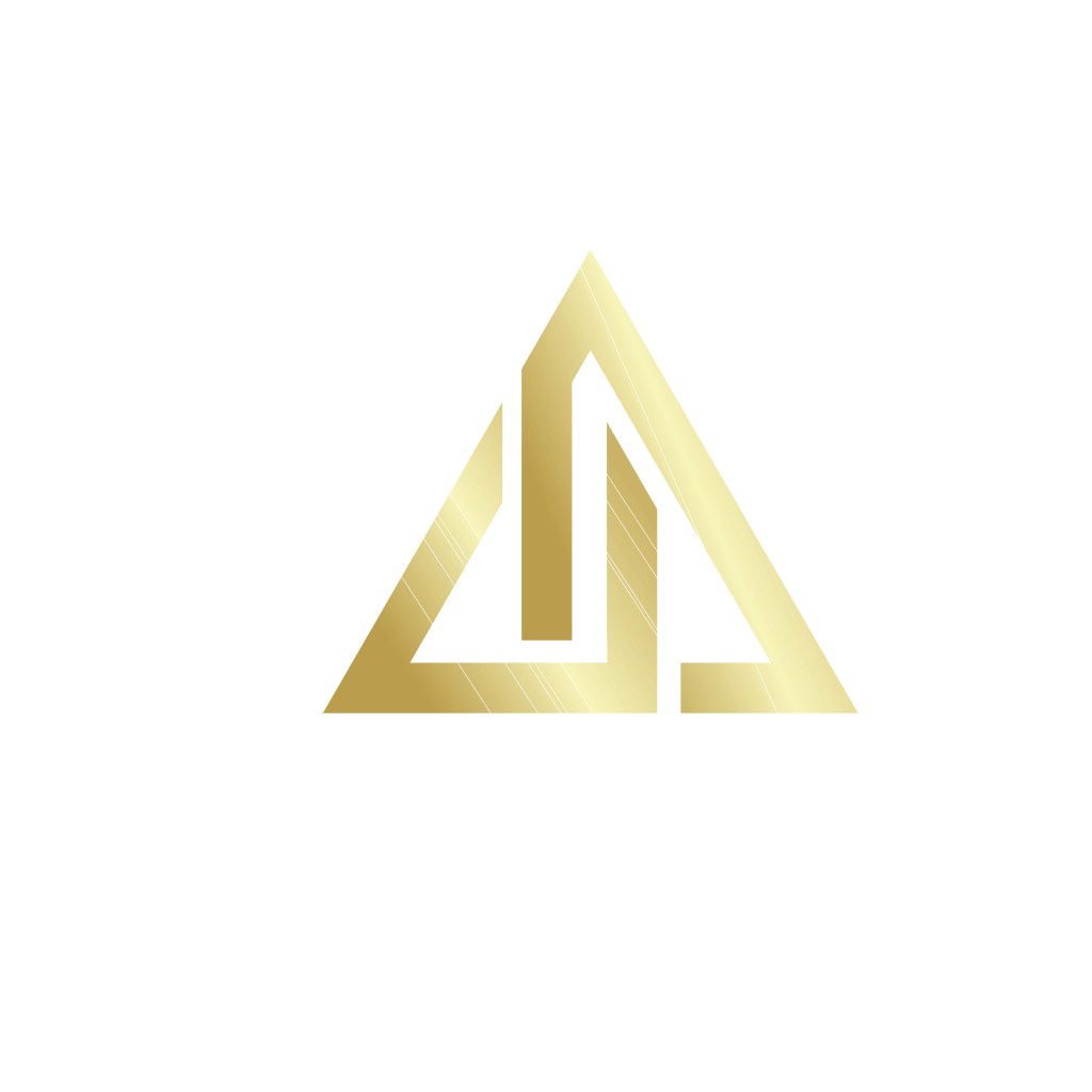 金色三角矢量logo设计素材
