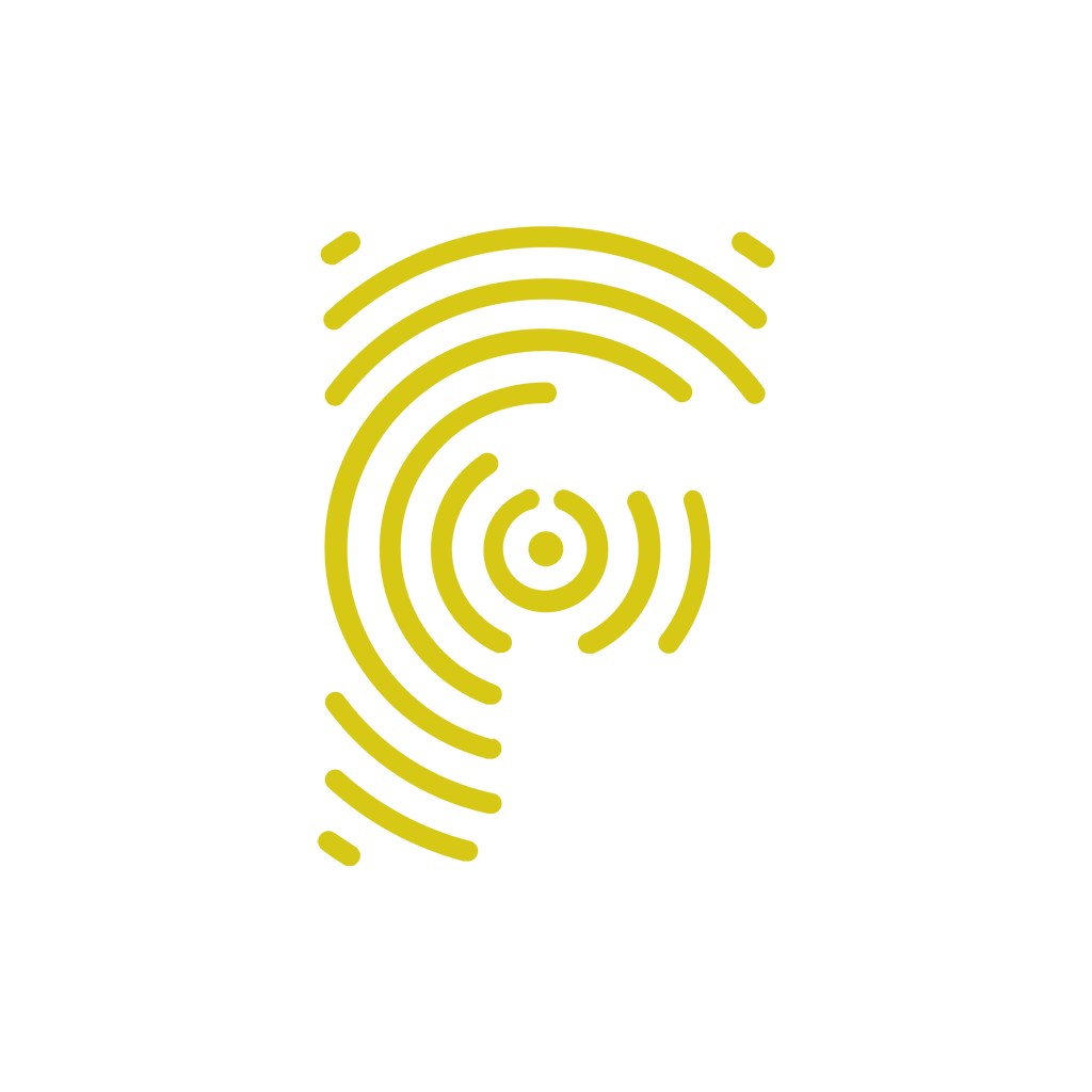 创意黄色字母F矢量logo图标