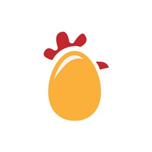 食品公司logo设计--鸡和鸡蛋logo图标素材下载
