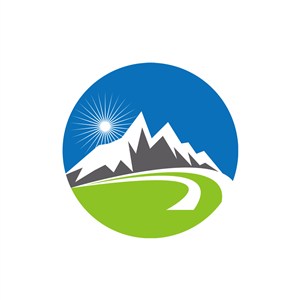旅游公司logo设计--雪山logo图标素材下载