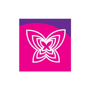 美容公司logo设计--蝴蝶logo图标素材下载