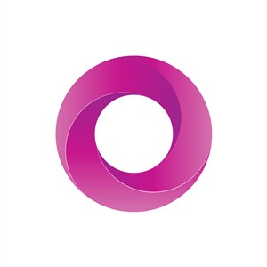 设计公司logo设计--紫色圆环logo图标素材下载
