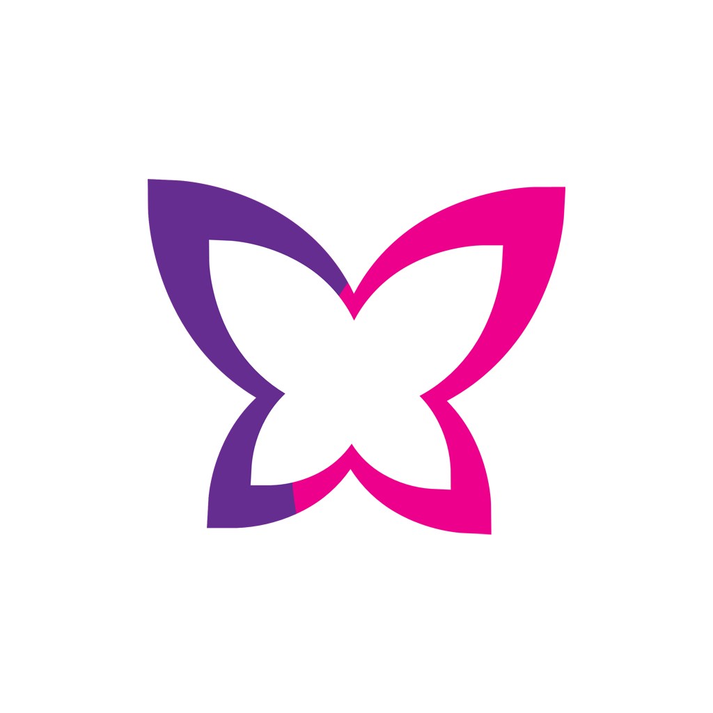 女性用品logo设计--蝴蝶logo图标素材下载