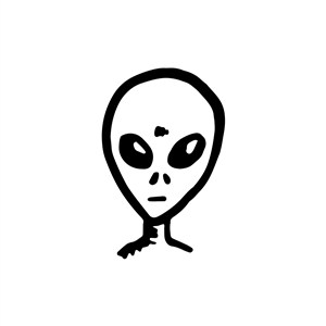 科幻外星人头像Logo图标素材