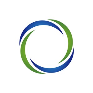 蓝绿拼色圆环矢量logo-3794.svg