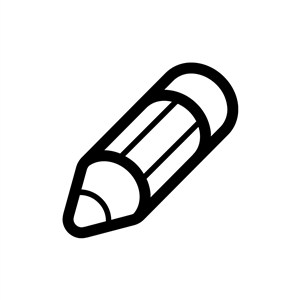 卡通铅笔矢量logo图标素材