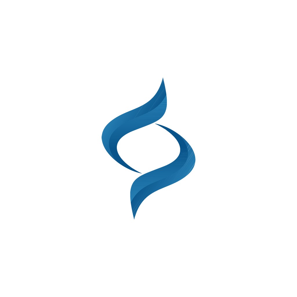 蓝色螺旋矢量logo图标