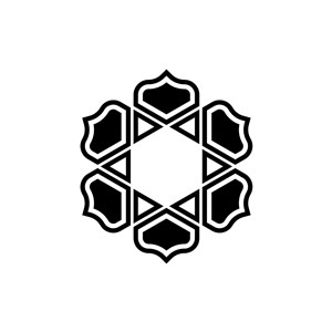 六边形钻石珠宝花纹图案矢量logo图标素材下载
