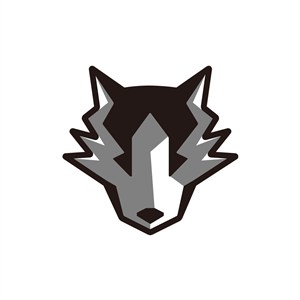 狼头像矢量logo图标素材下载