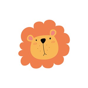 卡通服饰玩具logo设计--狮子logo图标素材下载