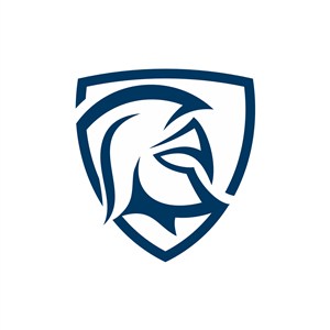 金融机构logo设计--盾牌勇士logo图标素材下载