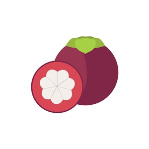 水果食品logo设计--山竹logo图标素材下载