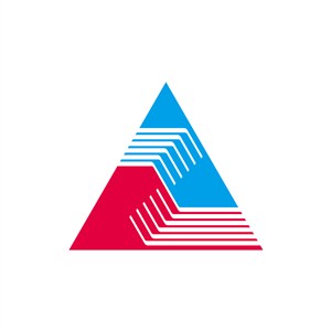 商务贸易logo设计--三角形团队合作logo图标素材下载