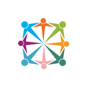商务贸易logo设计--人团结合作logo图标素材下载