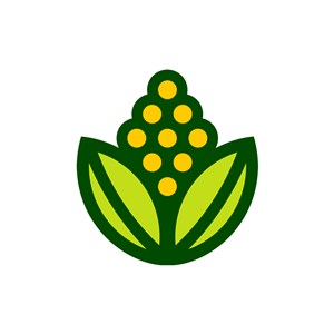 绿色食品logo设计--花logo图标素材下载