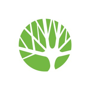 家居logo设计--圆形抽象树logo图标素材下载