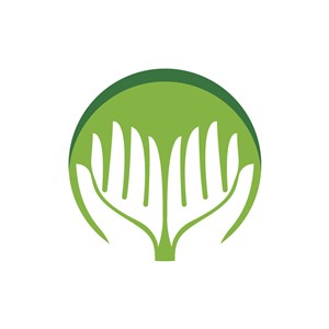 家居环保logo设计--双手logo图标素材下载