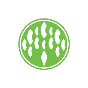 环保家居logo设计--圆形扇形logo图标素材下载