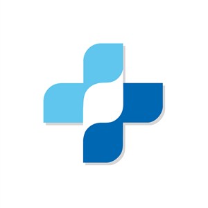 医疗logo设计-蓝色十字架矢量logo图标素材下载