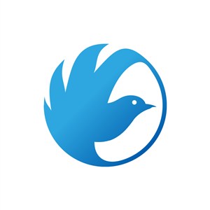 蓝色小鸟相关矢量logo图标素材下载