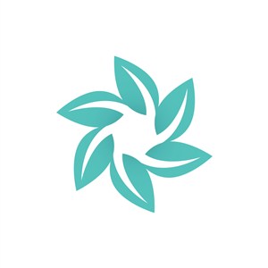 绿色花朵矢量logo图标素材下载