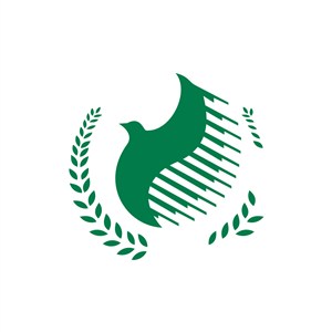 绿色和平鸽矢量logo图标素材下载