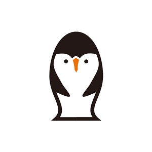 服饰时尚logo设计--企鹅logo图标素材下载